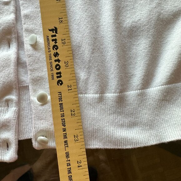 Talbot's white, button front long sleeved sweater, size 2X - Picture 10 of 11